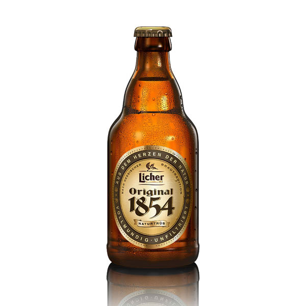 Licher Original 1854 Naturtrüb kommt in der Steinieflasche in den