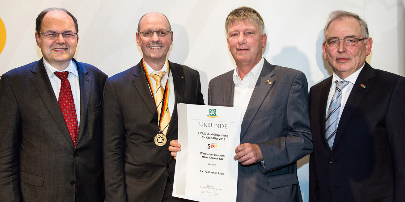 Warsteiner Braumeister DLG Urkunde