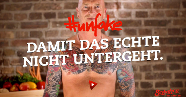 Berentzen #unfake Kampagne