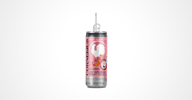 Ball Packaging Dose mit Strohhalm