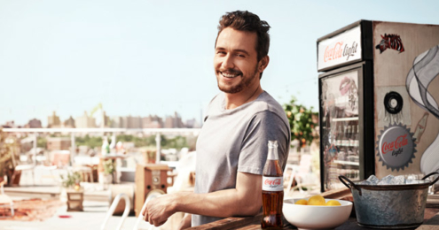 Coke light James Franco