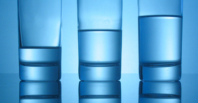Mineralwasser Gläser