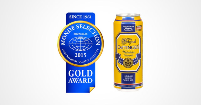 Oettinger Hefeweißbier Monde Selection 2015