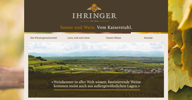 Winzergenossenschaft Ihringen Neue Website