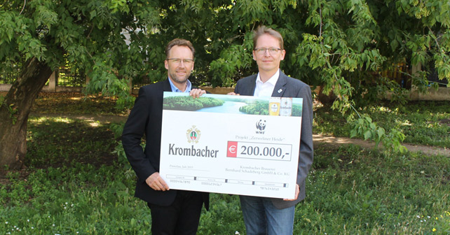 Krombacher WWF Spende