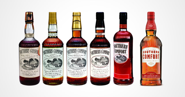 Southern Comfort Flaschen Historie