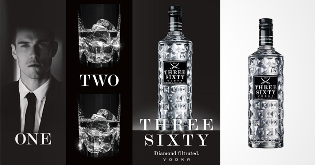 THREE SIXTY VODKA Spot Flasche