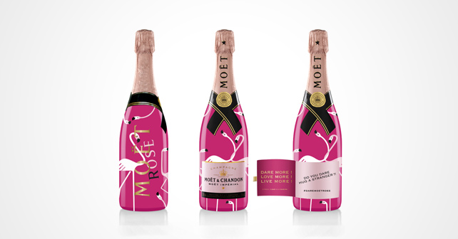Moët Rosé Flamingo Limited Edition