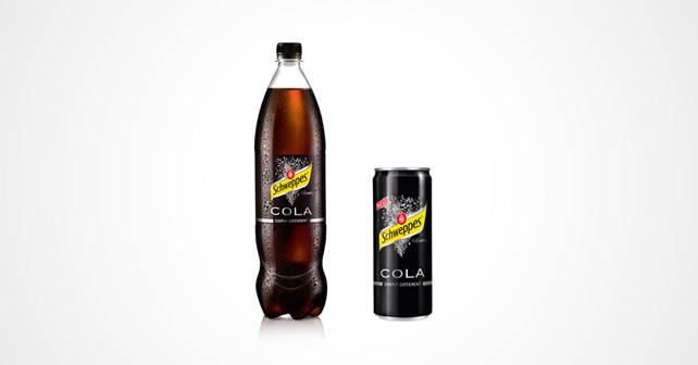 Schweppes Cola Flasche Dose