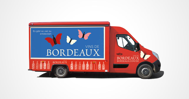 Bordeaux Wein Truck