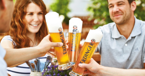 ERDINGER Alkoholfrei Biergarten Prost