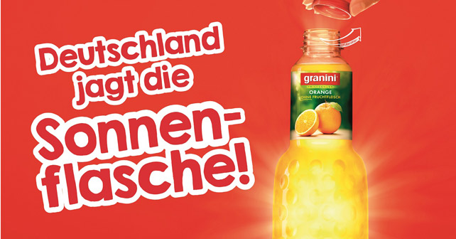 granini Sonnenflasche Promotion