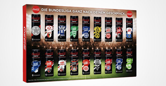 coca cola dosen zero Trikot Bundesliga Saison 16/17 NEU alle 18 Stück