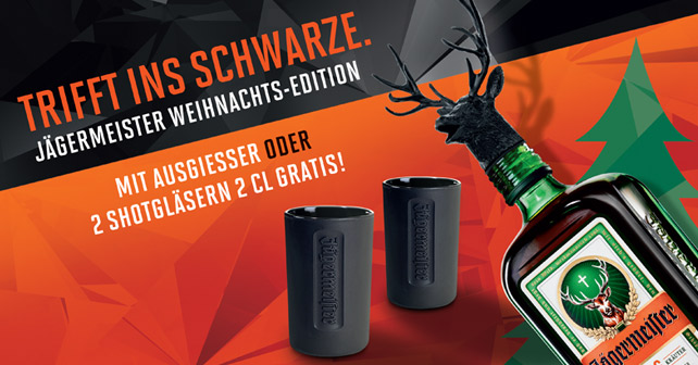 Jägermeister Onpack Ausgießer Shotgläser