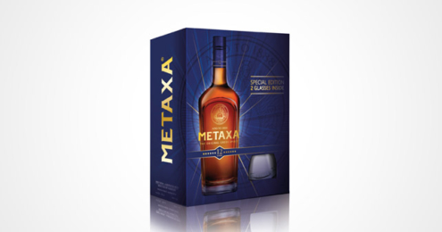 METAXA 12 Sterne neues Design und Geschenkset