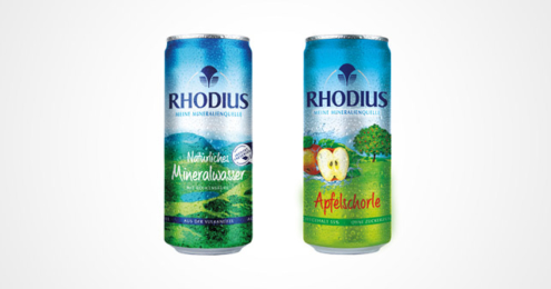 RHODIUS Mineralwasser Apfelschorle Dose