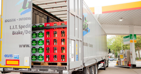 L.I.T. AB InBev Erdgas-Lkw