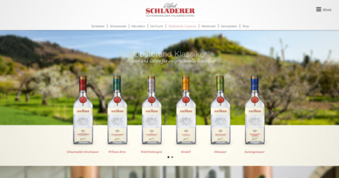 Brennerei Schladerer Website