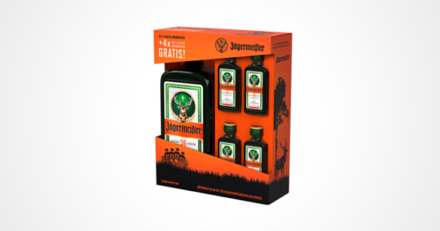 Jägermeister Aktionspackung „Vier aufs Wir“