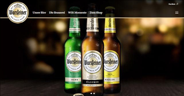 Warsteiner Website Relaunch