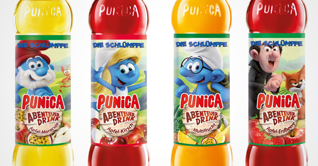 Punica Abenteuer Drink Schlümpfe