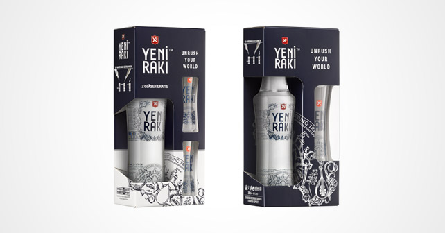 Yeni Raki Design-Gläser Promotion