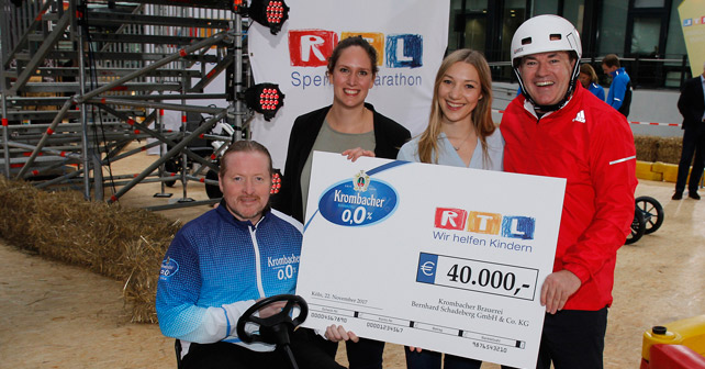 Krombacher o,0% RTL Spendenmarathon 2017