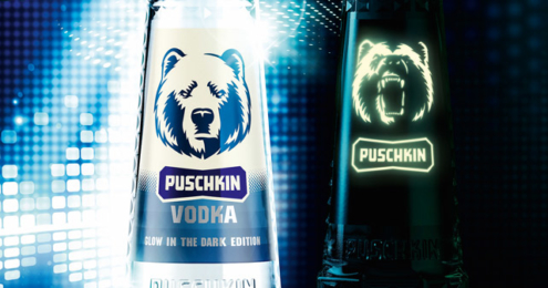 Puschkin Vodka Glow in the Dark Edition