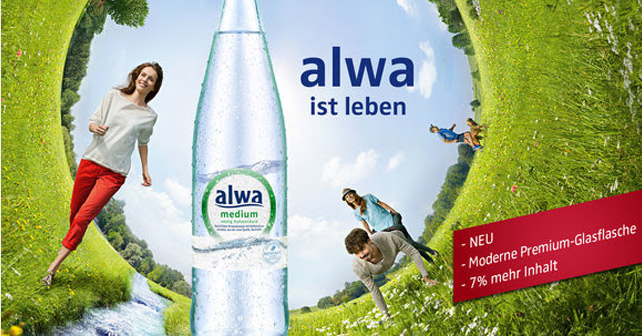 Alwa Glasflasche