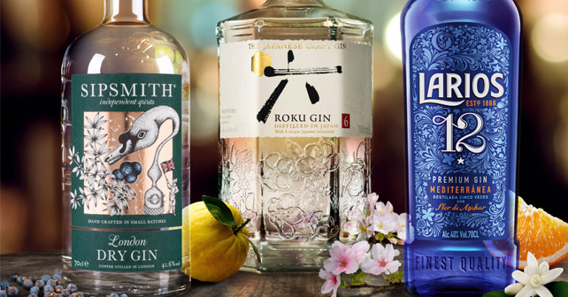 Sipsmith Roku Larios Gins