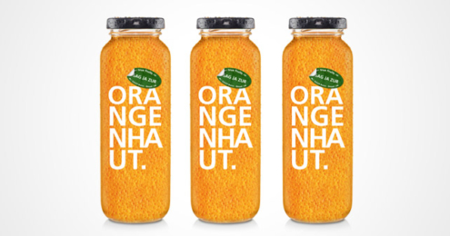 true fruits Smoothie oragen Orangenhaut