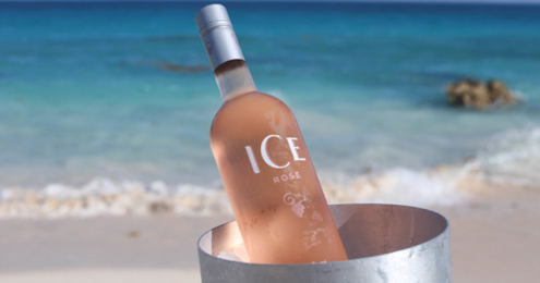 Rosé auf Eis