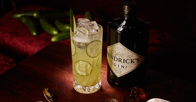 Hendrick's Gin Gurke Drink