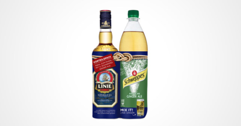 LINIE Aquavit Schweppes Ginger Ale Bundle