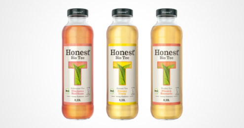 Die Flaschen von Honest Bio Tea