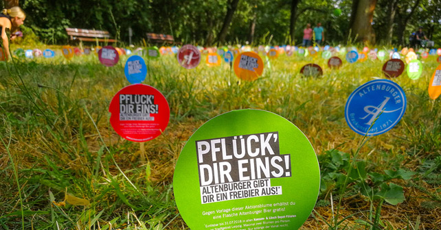 Altenburger „Pflück‘ dir ein Freibier!“