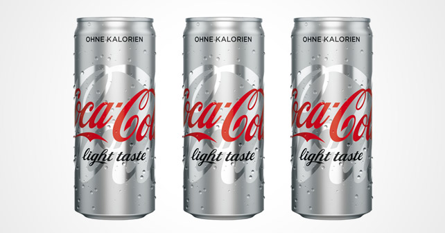 Coca-Cola light taste Full-Silver-Look