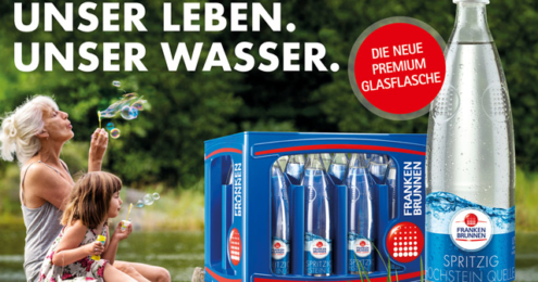 Franken Brunnen Glasflasche