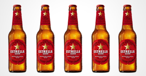 Estrella Damm Flaschen