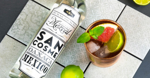 San Cosme Mezcal Flasche Drink