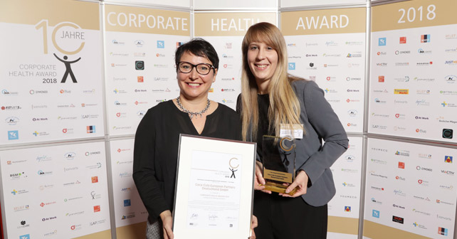Coca-Cola European Partners Corporate Health Awards 2018
