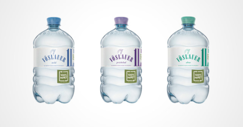 vöslauer Mineralwasserflaschen Mild Medium und Prickelnd