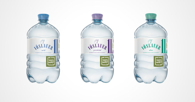 vöslauer Mineralwasserflaschen Mild Medium und Prickelnd
