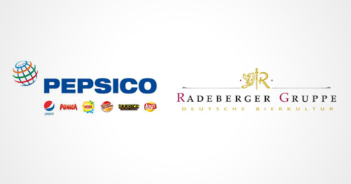 Logos von PepsiCo und der Radeberger Gruppe