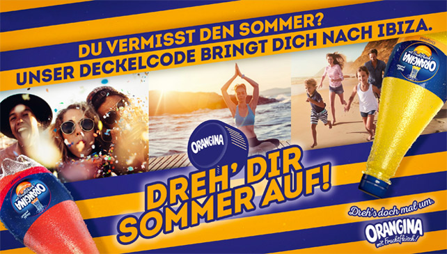 Orangina Deckelcode Promotion 2019 Key Visual