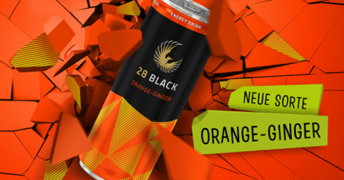 Produkt 28 BLACK Orange-Ginger Energy-Drink