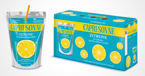 Abbildung der Retro-Edition der Capri-Sonne Zitrone