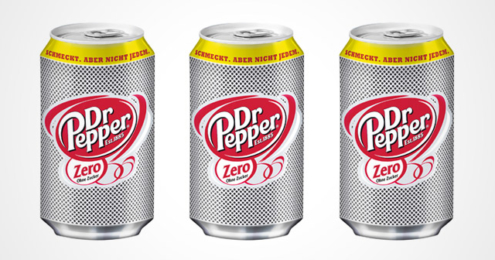 Dosen der neuen Dr Pepper Zero