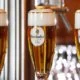 Drei Gläser Krombacher Pilsener auf der Bar