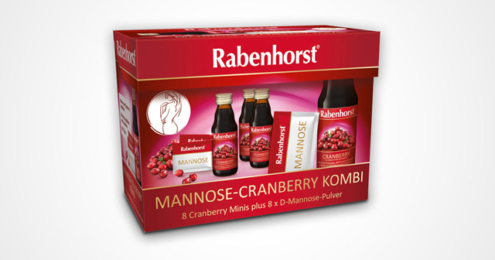 Kombipack des neues Rabenhorst Mannose-Cranberry